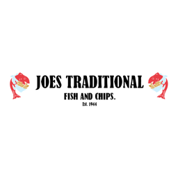Joe's Traditional Fish and Chips logo.